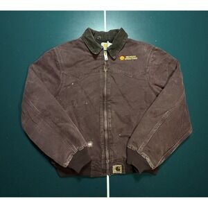 Vintage Carhartt Jacket J14 BRG‎ Quilted Santa Fe Burgundy Regular Large Rare